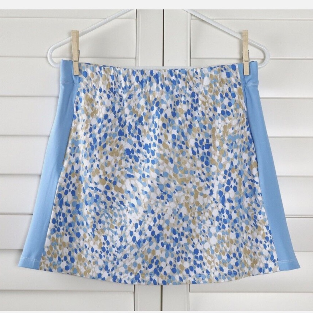 J.MCLAUGHLIN $168 Smooth Stretch Printed Tennis Skirt Shorts Skort Size Medium